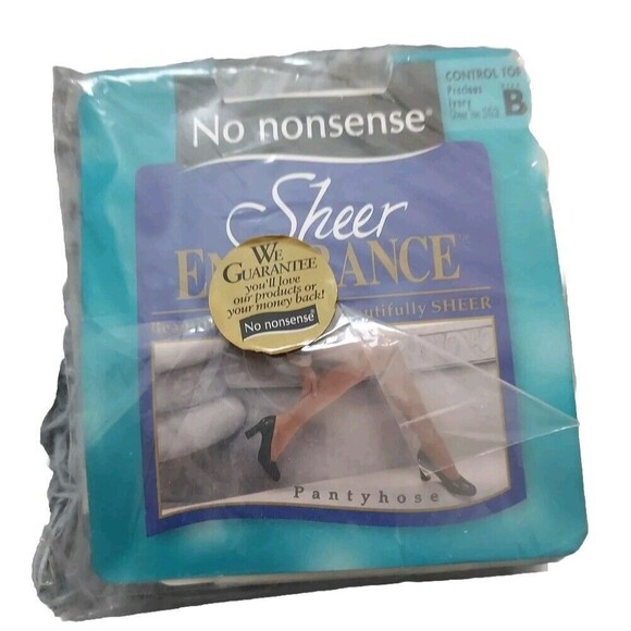 No Nonsense Sheer Endurance Pantyhose Control Top Precious Ivory Size B Vintage - Picture 1 of 8